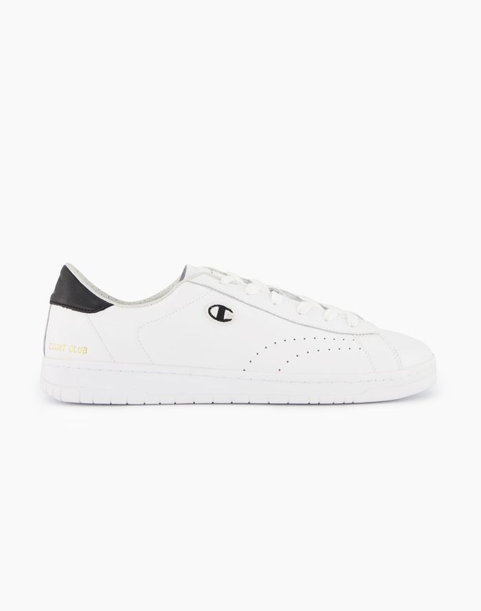 Champion Sneakers Heren - Wit - Club Court Colour Back Tab ( 342708-WGK )